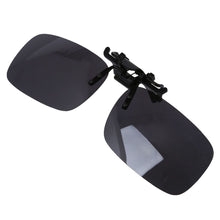 Load image into Gallery viewer, Unisex Gray Lens Rectangle Flip Up Driving Sunglasses Clip On Polarized Glasses