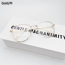 Load image into Gallery viewer, Unisex Metal Big Round Frame Retro Glasses Eyeglasses Flat Mirror Eyewear Optical Glasses
