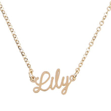 Load image into Gallery viewer, Unisex Name Necklace Titanium Steel Personalized Necklaces For Gift Pendant Choker Name Collar Chain Nameplate Pendant Necklace