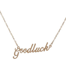 Load image into Gallery viewer, Unisex Name Necklace Titanium Steel Personalized Necklaces For Gift Pendant Choker Name Collar Chain Nameplate Pendant Necklace