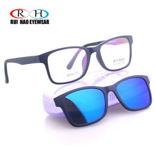 Load image into Gallery viewer, Unisex Optical Eyeglasses Frame Men Prescription Glasses Frames Rui Hao Eyewear Sunglasses Clip on Polarized Sunglasses Clip