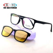 Load image into Gallery viewer, Unisex Optical Eyeglasses Frame Men Prescription Glasses Frames Rui Hao Eyewear Sunglasses Clip on Polarized Sunglasses Clip