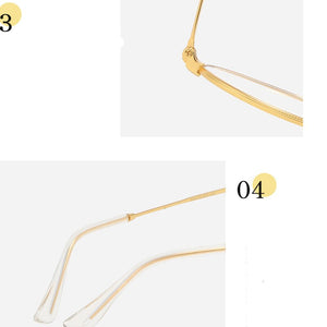 Unisex Oval Metal Optical Glasses Frame for Men & Women, Prescripition Eyeglasses for Myopia & Presbyopia Glass Frames F0220