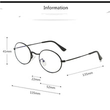 Load image into Gallery viewer, Unisex Oval Metal Optical Glasses Frame for Men &amp; Women, Prescripition Eyeglasses for Myopia &amp; Presbyopia Glass Frames F0220