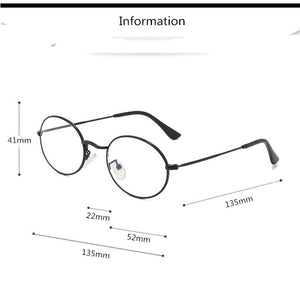 Unisex Oval Metal Optical Glasses Frame for Men & Women, Prescripition Eyeglasses for Myopia & Presbyopia Glass Frames F0220