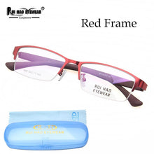 Load image into Gallery viewer, Unisex Rectangle Eyeglasses Frame Women Stainless Steel Glasses Frame and TR90 Temple Optical Frame Super Light Spectacles 865