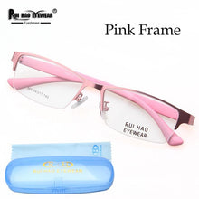 Load image into Gallery viewer, Unisex Rectangle Eyeglasses Frame Women Stainless Steel Glasses Frame and TR90 Temple Optical Frame Super Light Spectacles 865
