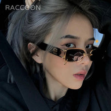 Load image into Gallery viewer, Unisex Rectangular Hip Hop Sunglasses Vintage Metal Square  Sun Glasses Men Women Rectangle Uv400 Brand Designer Eyewear