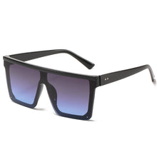 Load image into Gallery viewer, Unisex Retro Classic Square Flat Top Sunglasses Women Brand Designer Trendy One Piece Mirror Sun Glasses Women For Female Shades