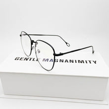 Load image into Gallery viewer, Unisex Retro Optical Glasses Big Round Metal Frame Flat Mirror Eyewear Women Men Transparent Lens Eyeglasses