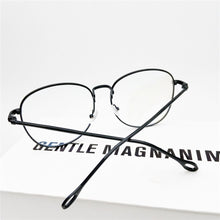 Load image into Gallery viewer, Unisex Retro Optical Glasses Big Round Metal Frame Flat Mirror Eyewear Women Men Transparent Lens Eyeglasses