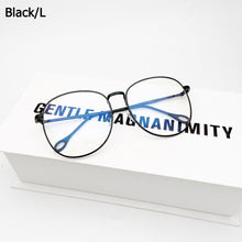 Load image into Gallery viewer, Unisex Retro Optical Glasses Big Round Metal Frame Flat Mirror Eyewear Women Men Transparent Lens Eyeglasses
