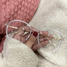 Load image into Gallery viewer, Unisex Round Frame Flat Mirror Eyeglasses Computer Goggles Women Men Eye Glasses Eyewear Accessories