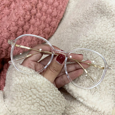 Unisex Round Frame Flat Mirror Eyeglasses Computer Goggles Women Men Eye Glasses Eyewear Accessories