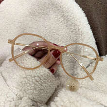 Load image into Gallery viewer, Unisex Round Frame Flat Mirror Eyeglasses Computer Goggles Women Men Eye Glasses Eyewear Accessories