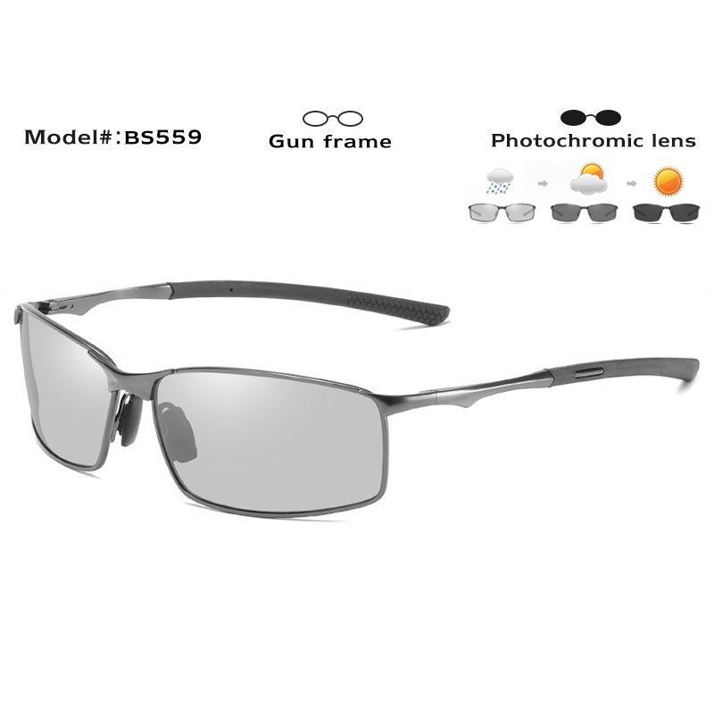 Unisex Sunglasses Polarized Photochromic Sun Glasses Men Day Night Vision Driving Women Square Chameleon Glasses gafas de sol