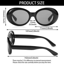 Load image into Gallery viewer, Unisex UV400 Protection Anti-Reflective Oval Round Glasses Trendy Clout Goggle Kurt Cobain Sunglasses Funny Cool Style Eyewear