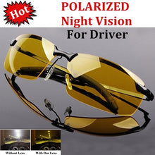 Load image into Gallery viewer, Universal Night Vision Glasses Sunglasses Men Outdoor Sport Sun Glasses Driver Goggles Black/Yellow Glasses for Night Driving