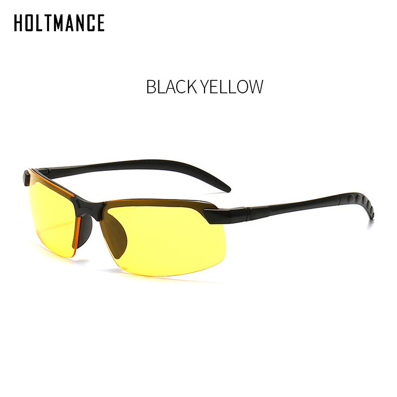 Universal Night Vision Glasses Sunglasses Men Outdoor Sun Glasses Driver Goggles Black/Yellow Glasses For Night Driving