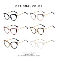 Load image into Gallery viewer, Unusual Cat Eye Optical Blue Light Glasses Frames For Women Computer Gaming Decorative Eyeglasses Women&#39;s Prescription Glasses