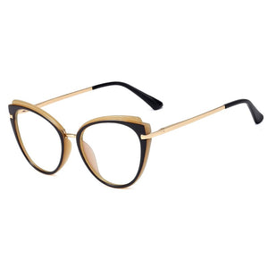 Unusual Cat Eye Optical Blue Light Glasses Frames For Women Computer Gaming Decorative Eyeglasses Women's Prescription Glasses