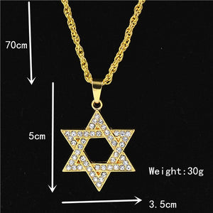 Justice Balance Scales Pendant Necklace Fashion Gold Color Charm Men Women Rhinestone Crystal Hiphop Jewelry Alloy