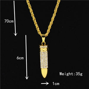 Justice Balance Scales Pendant Necklace Fashion Gold Color Charm Men Women Rhinestone Crystal Hiphop Jewelry Alloy