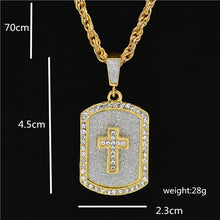 Load image into Gallery viewer, Justice Balance Scales Pendant Necklace Fashion Gold Color Charm Men Women Rhinestone Crystal Hiphop Jewelry Alloy
