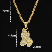 Load image into Gallery viewer, Justice Balance Scales Pendant Necklace Fashion Gold Color Charm Men Women Rhinestone Crystal Hiphop Jewelry Alloy