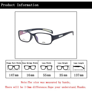 Urltralight Students Myopia Glasses Frame Small Rectangle Frame Transparent Eyeglasses Anti Slip Clear Glass Spectacles L3