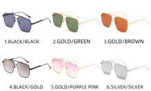 Load image into Gallery viewer, Uv400 2023  Trend Square Gold Frame Gradient Glasses Women&#39;s Sunglasses Brand Designer Oculos de Sol Feminino Polarized