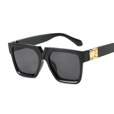 V Rectangular Women's Sunglasses Retro Brand Designer Sun Glasses Square Vintage Zonnebril Dames Lenses Decorative