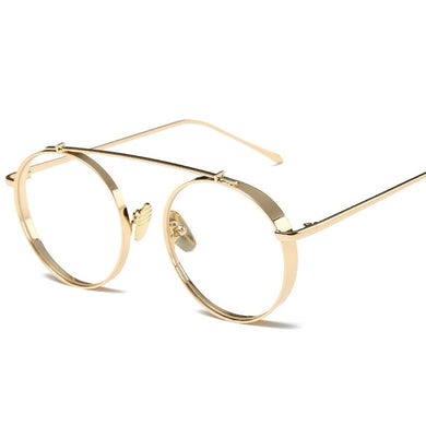 VAZROBE Round Glasses Men Women Thick Eyeglasses Frame Man Gold Silver Eyeglass for Optical Transparent Lenses Nerd Spectacles