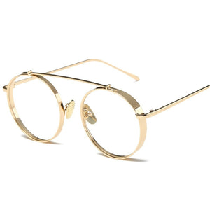 VAZROBE Round Glasses Men Women Thick Eyeglasses Frame Man Gold Silver Eyeglass for Optical Transparent Lenses Nerd Spectacles
