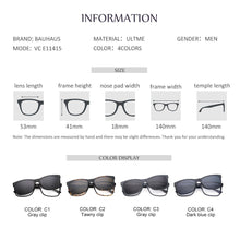 Load image into Gallery viewer, VC E11415 clip on Polarized Sunglasses Magnetic Adsorbent Glasses Frame Men Women Optical Spectacle Frame myopia eyeglasses