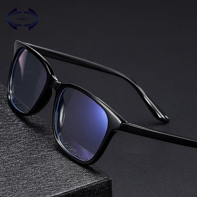 VCKA Clear Computer Glasses  Men Frame Anti Blue Light Blocking Eyeglasses Frame TR90 Myopia Optical Spectacles Degree Eyewear