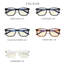 Load image into Gallery viewer, VCKA Clear Computer Glasses  Men Frame Anti Blue Light Blocking Eyeglasses Frame TR90 Myopia Optical Spectacles Degree Eyewear