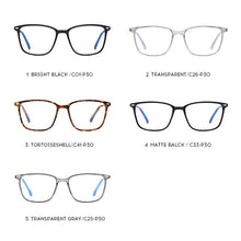 Load image into Gallery viewer, VCKA Men Optical Frames Anti Blue Rays Eyeglasses Rack Commercial Glasses Eyeglasses Frame Myopia computer gafas luz azu