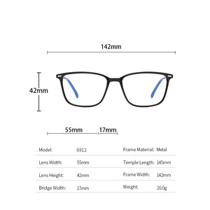 VCKA Men Optical Frames Anti Blue Rays Eyeglasses Rack Commercial Glasses Eyeglasses Frame Myopia computer gafas luz azu