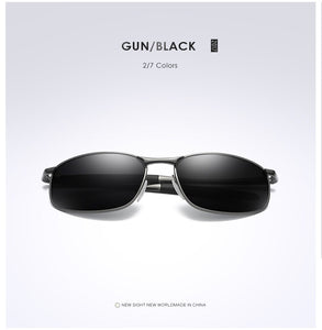 VCKA Polarized Sunglasses Men Brand Designer Rectangle Rectangle Sunglass Mens Driving Sun Glasses oculos de sol UV400 Eyewear