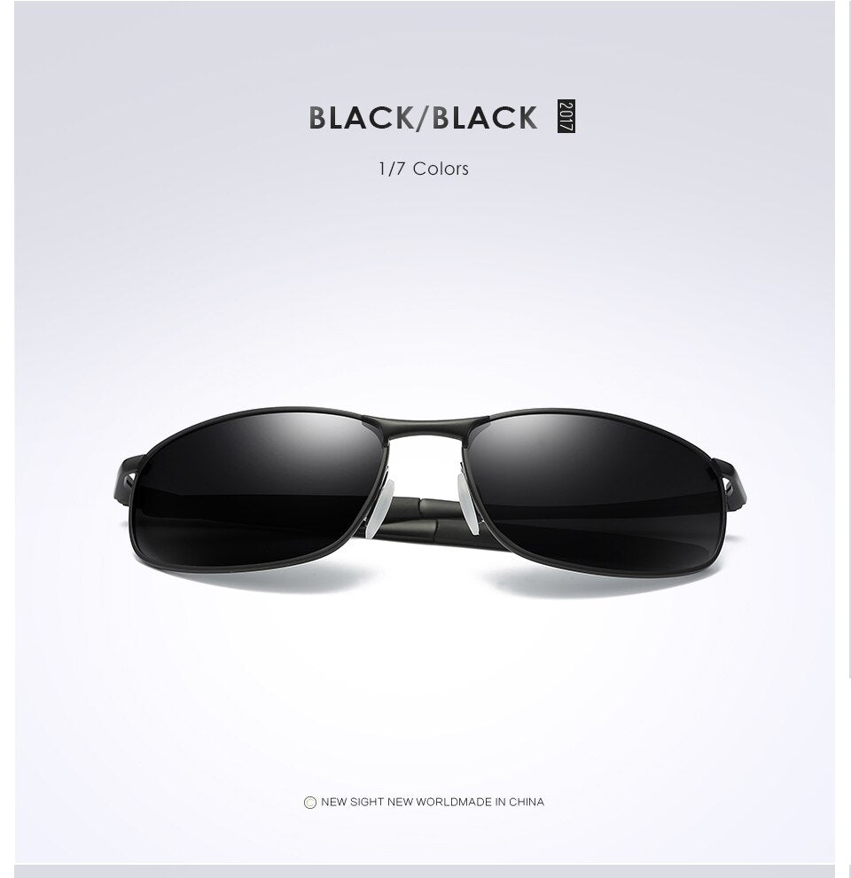 VCKA Polarized Sunglasses Men Brand Designer Rectangle Rectangle Sunglass Mens Driving Sun Glasses oculos de sol UV400 Eyewear