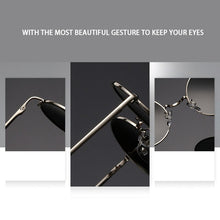 Load image into Gallery viewer, VEGA Polarized 80s 90s Retro Round Glasses Men Women Metal Round Sunglasses Vintage Small Hippie Glasses Circle Lenses 8024