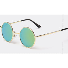 Load image into Gallery viewer, VEGA Polarized 80s 90s Retro Round Glasses Men Women Metal Round Sunglasses Vintage Small Hippie Glasses Circle Lenses 8024