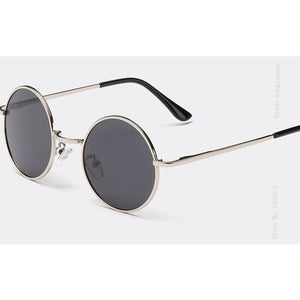 VEGA Polarized 80s 90s Retro Round Glasses Men Women Metal Round Sunglasses Vintage Small Hippie Glasses Circle Lenses 8024