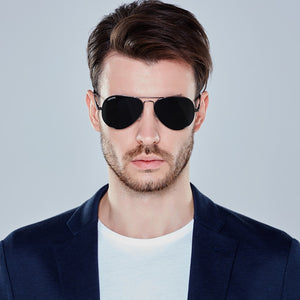 VEGOOS Classic Aviation Sunglasses Men Polarized UV400 Protection Metal Frame Spring Pilot Driving Fishing Sun Glasses #3025M