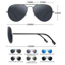 Load image into Gallery viewer, VEGOOS Classic Aviation Sunglasses Men Polarized UV400 Protection Metal Frame Spring Pilot Driving Fishing Sun Glasses #3025M