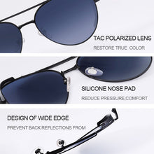 Load image into Gallery viewer, VEGOOS Pilot Sun Glasses Men polarized UV400 Protect Glare Blocking Vintage Classic Metal Aviation Sunglasses for Women #3183