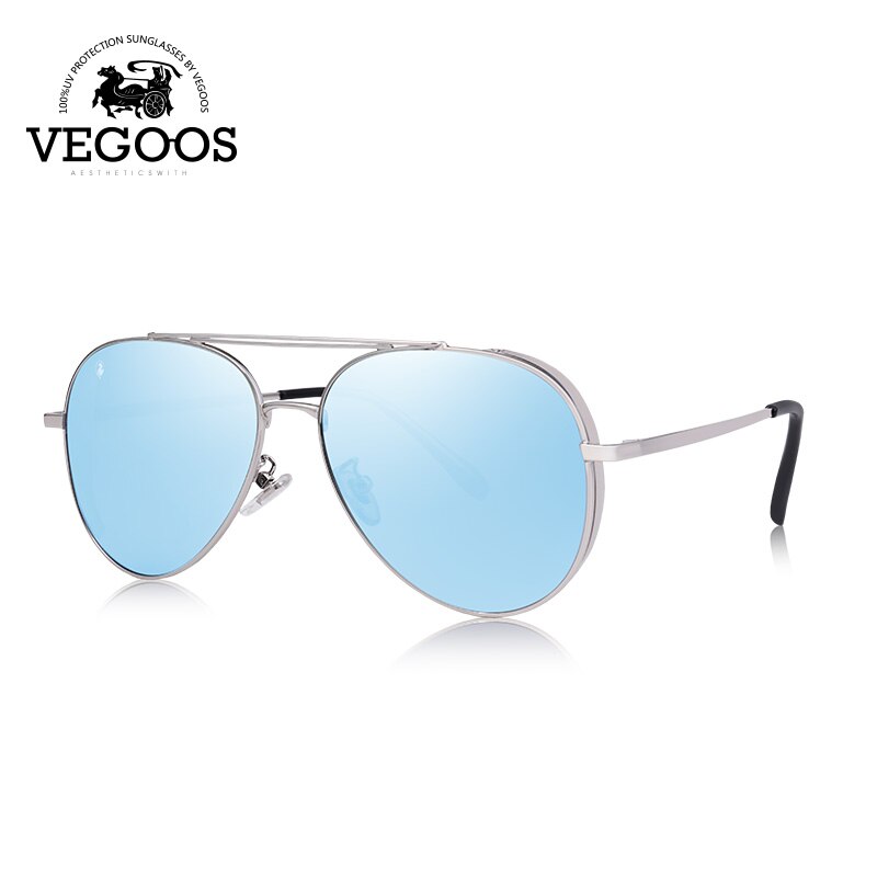 VEGOOS Pilot Sun Glasses Men polarized UV400 Protect Glare Blocking Vintage Classic Metal Aviation Sunglasses for Women #3183