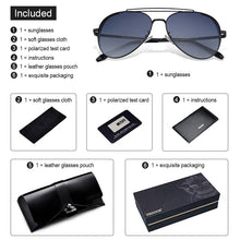 Load image into Gallery viewer, VEGOOS Pilot Sun Glasses Men polarized UV400 Protect Glare Blocking Vintage Classic Metal Aviation Sunglasses for Women #3183