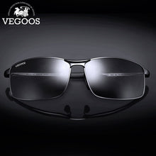 Load image into Gallery viewer, VEGOOS Polarized Sunglasses Men Classic Square Metal Frame UV400 Protect Rectangular driving Sports Sun Glasses #3089